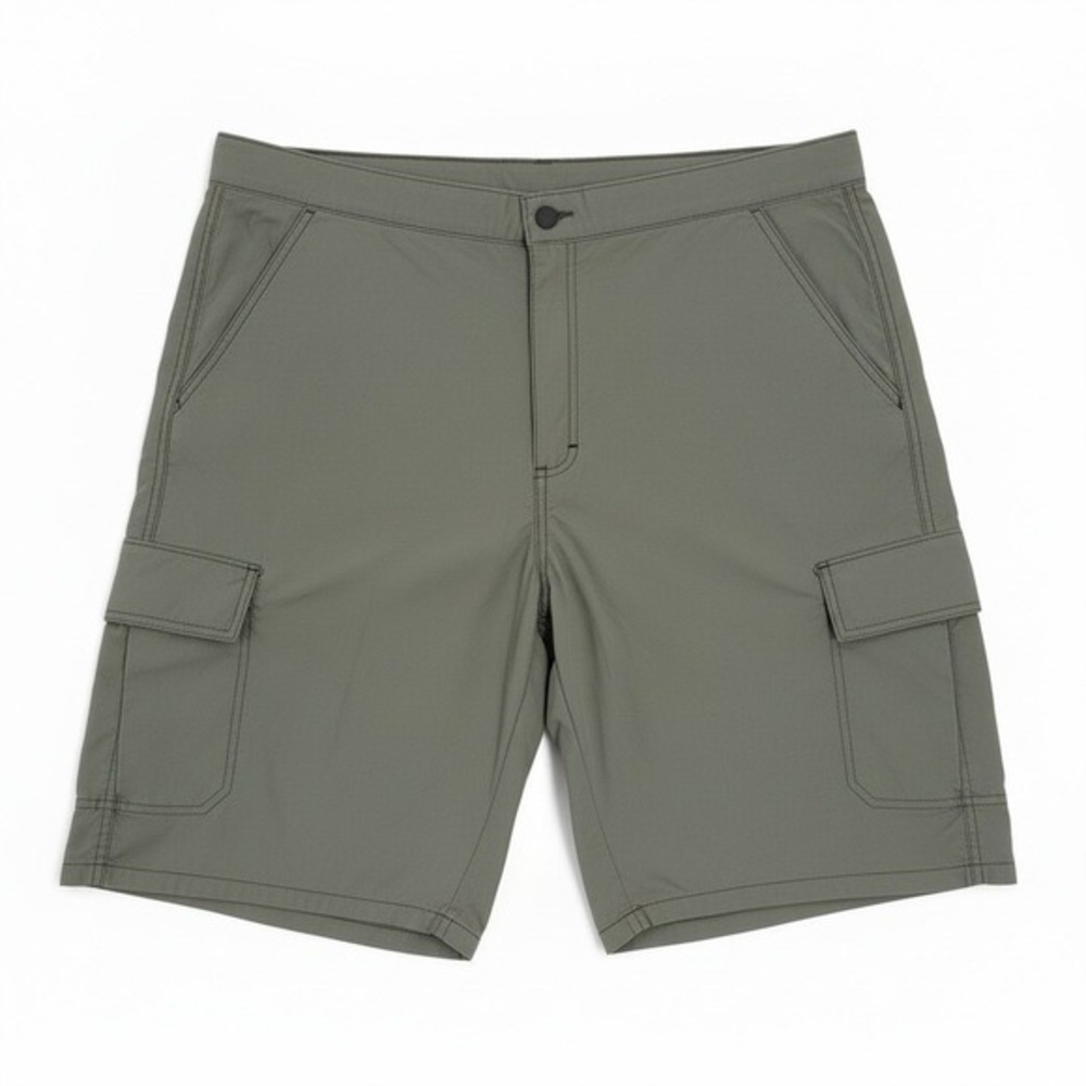 Wrangler ATG All Terrain Gear Cargo Shorts Mens 42 Green Outdoors Nylon Hiking‎